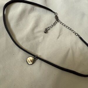 Suede Choker with Jupiter Charm